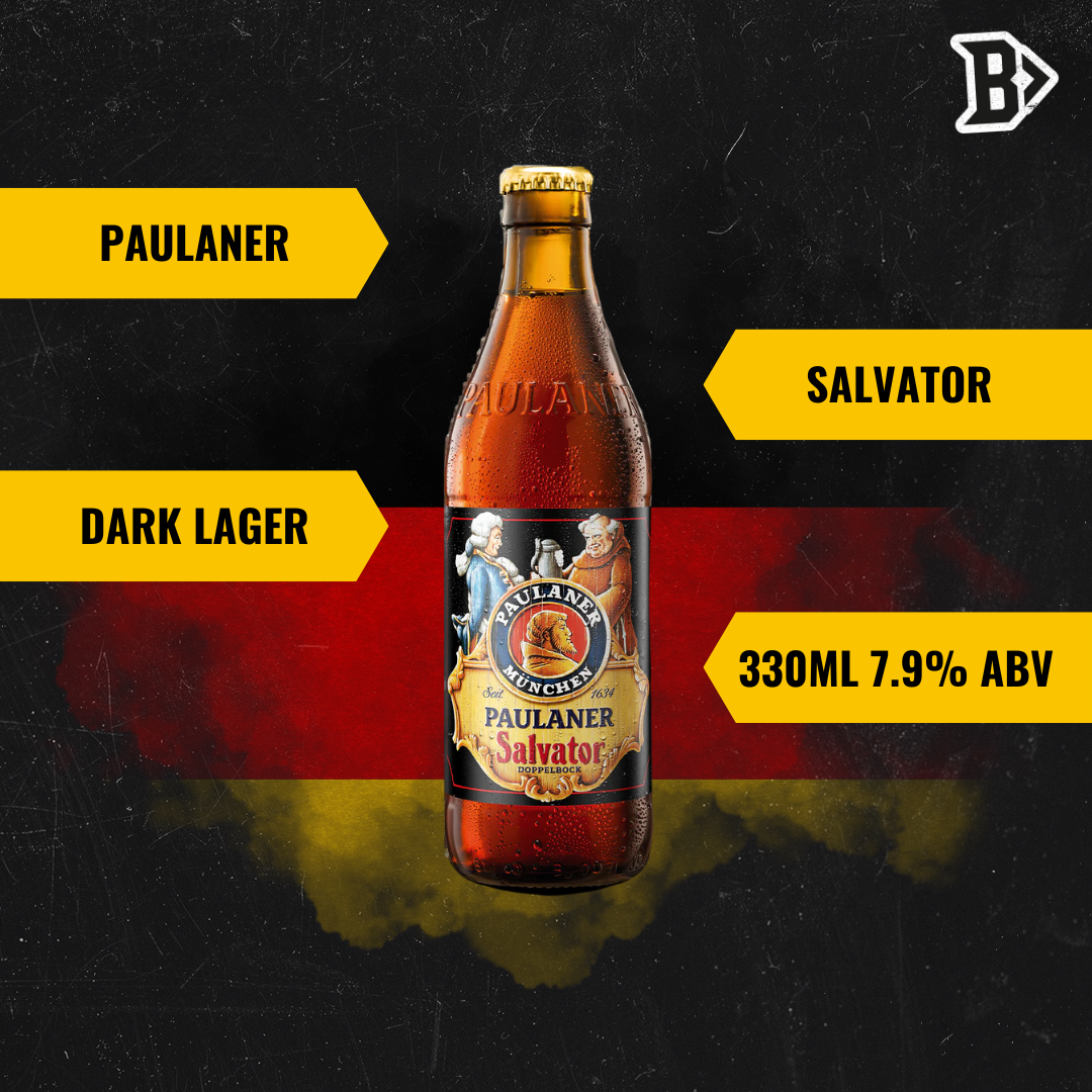 Paulaner Salvator Premium German Dark Lager 330ml Bottles – 7.9% ABV (12 Pack) - BEERHUNTER