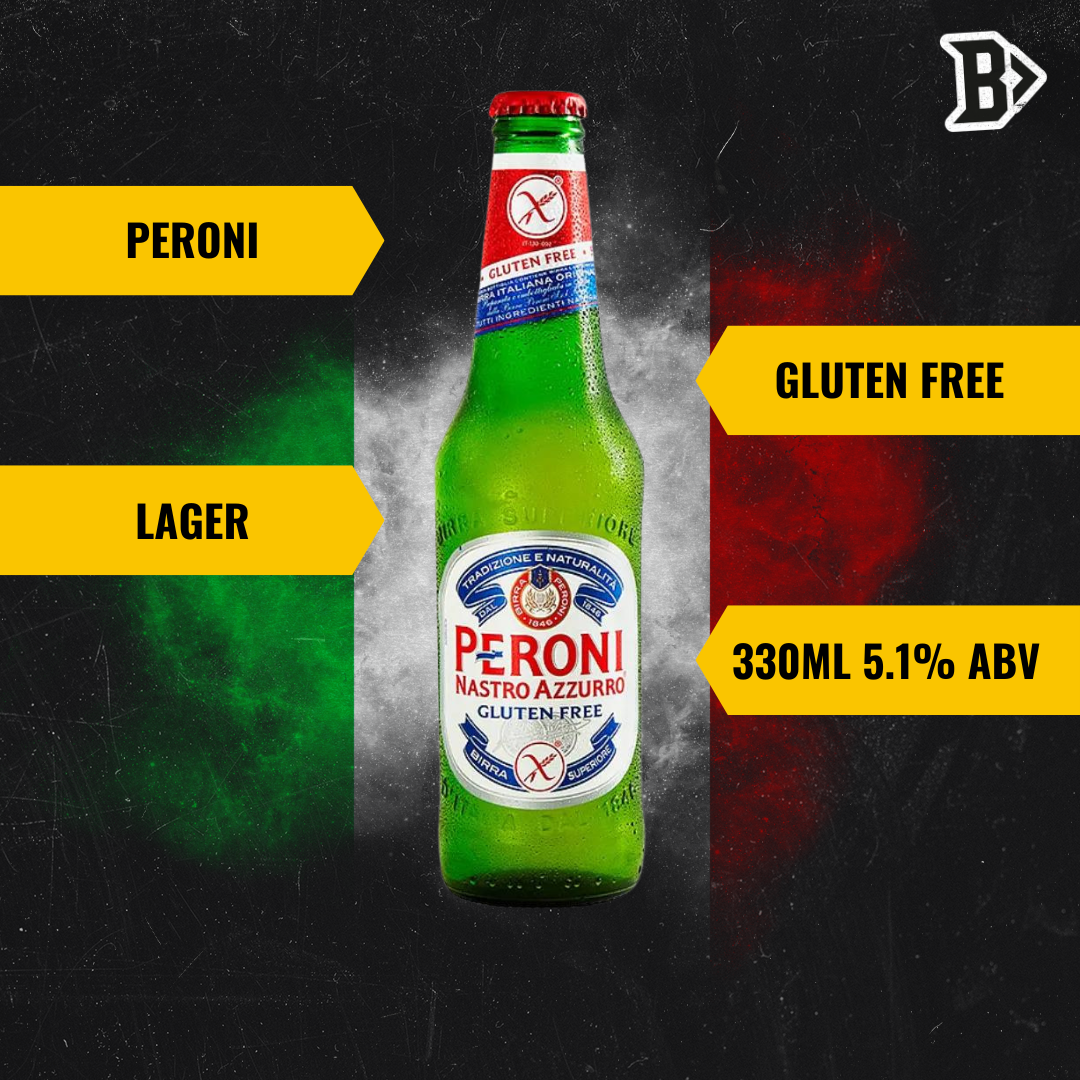 Peroni Gluten Free Lager 330ml Bottles - 5.1% ABV (12 Pack) - BEERHUNTER