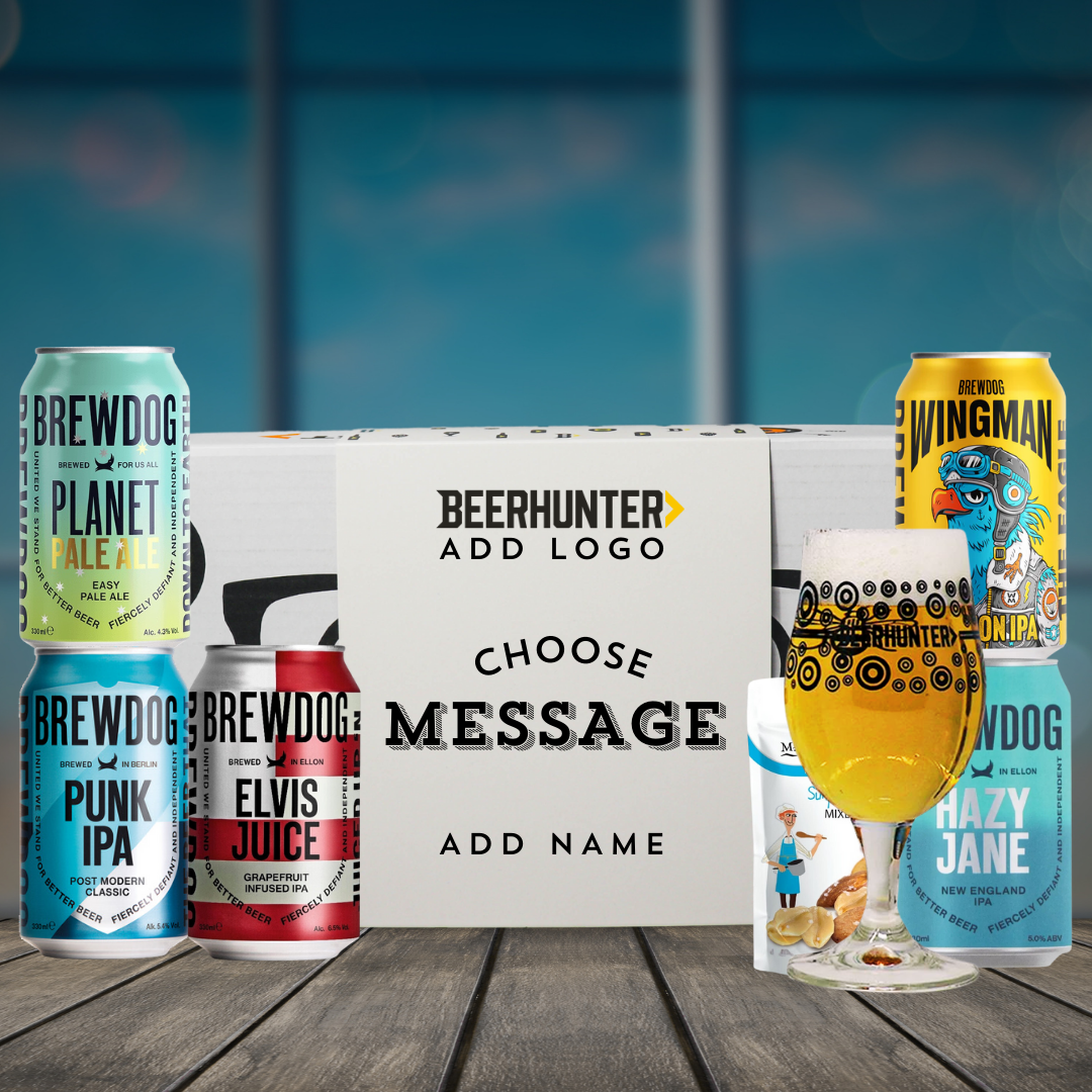 Personalised Brewdog Corporate Beer Gift Set - IPA, Pale Ale & Lager (5 x 330ml)