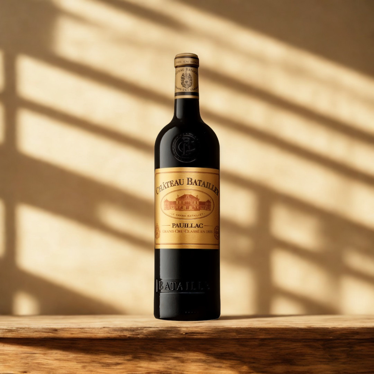 Personalised Château Batailley 2018 Red Wine Gift Set in Wooden Box – 75cl (13.5% ABV)