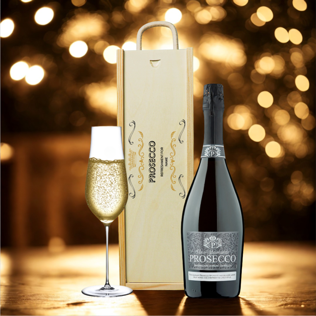 Personalised Vino Spumante Prosecco Gift Box