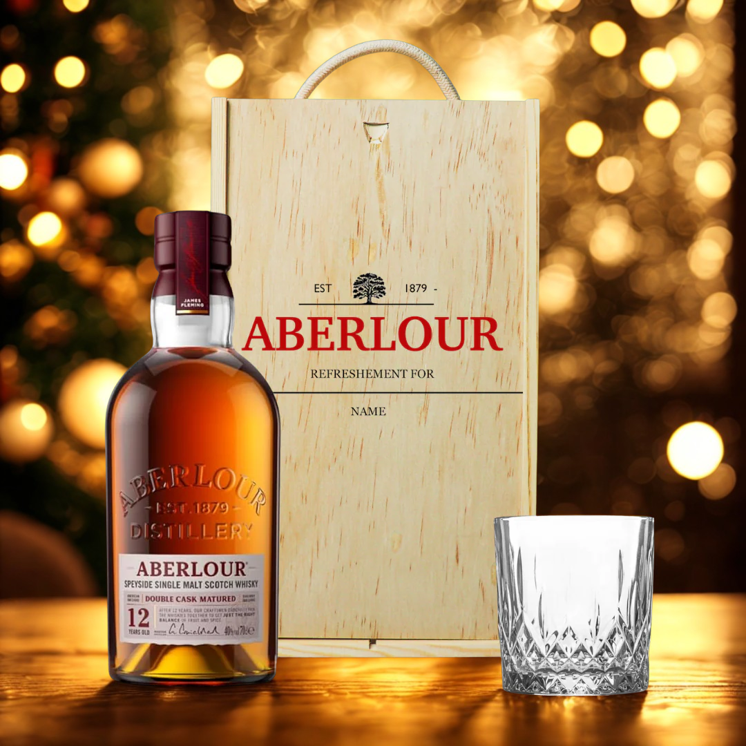 Personalised Aberlour 12 Year Old Single Malt Scotch Whisky Gift