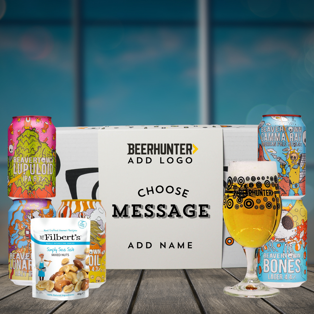 Personalised Beavertown Corporate Beer Gift Set - IPA, Pale Ale &; Lager (5 x 330ml) - BEERHUNTER