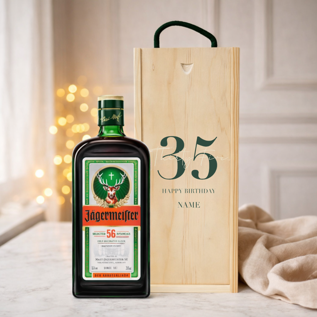 Personalised Birthday Aperitif Gift Set – Premium Spirits Selection with Personalised Lid