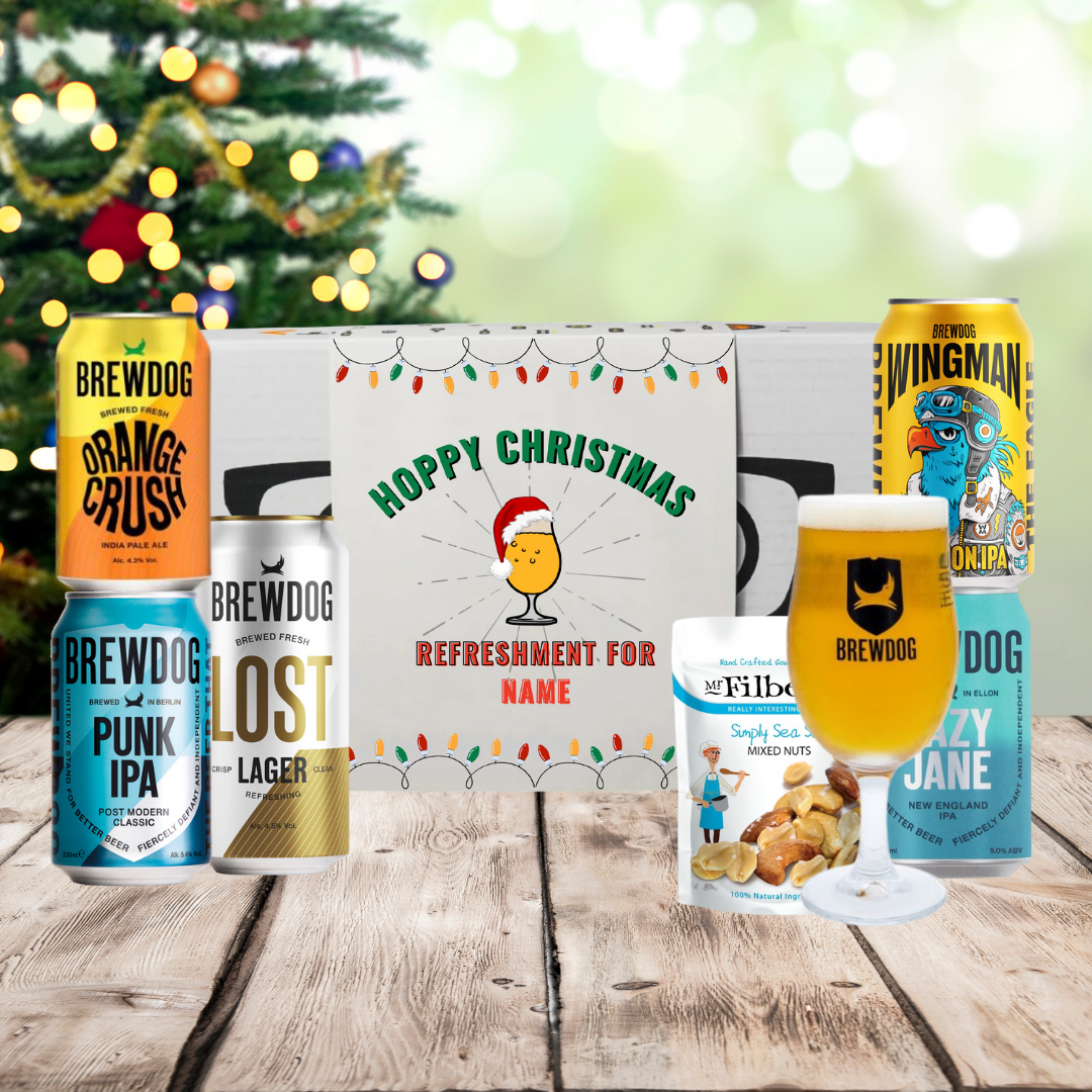 Personalised Brewdog Christmas Craft Beer Gift Set - IPA, Pale Ale &amp; Lager (5 x 330ml)