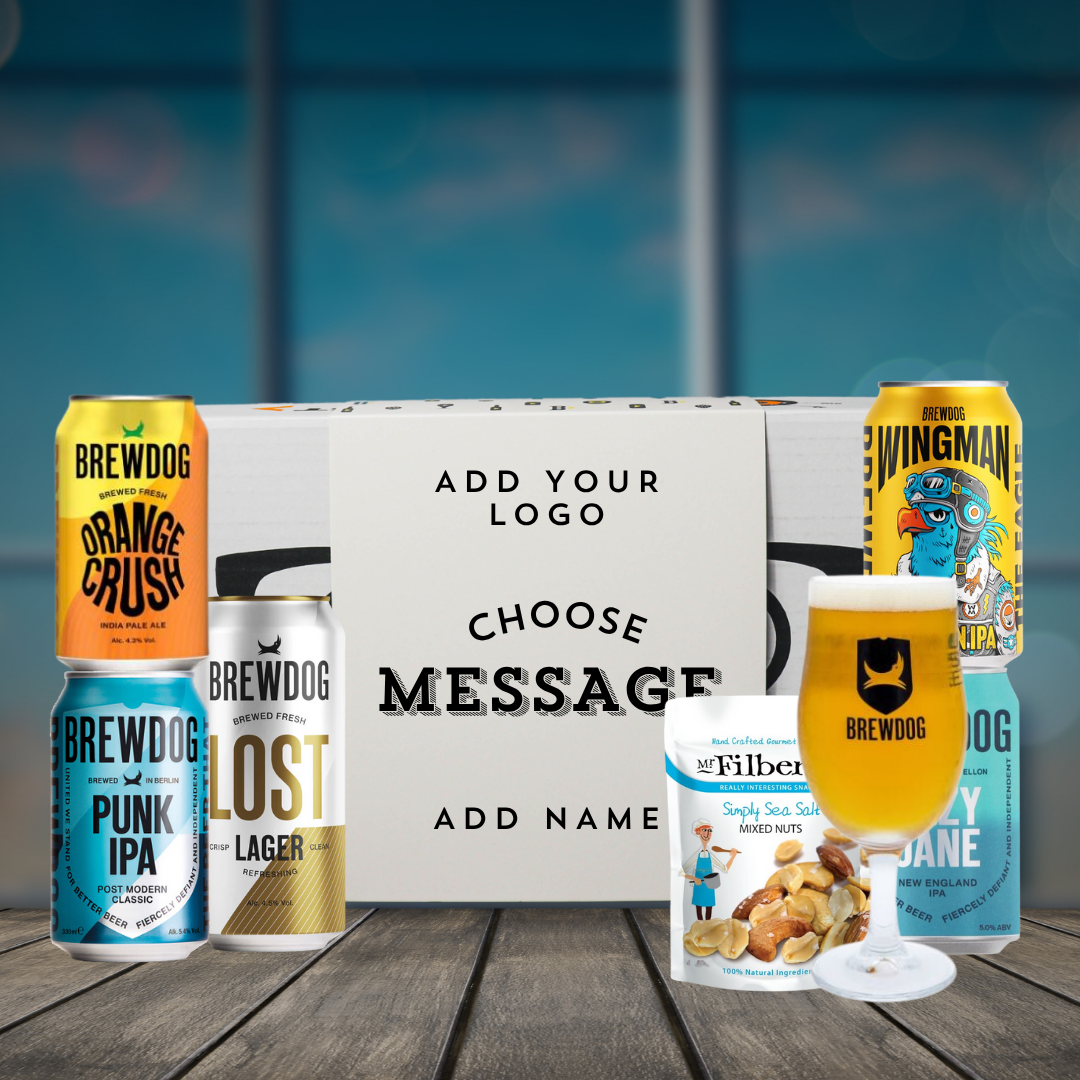 Personalised Brewdog Corporate Beer Gift Set - IPA, Pale Ale &amp; Lager (5 x 330ml)