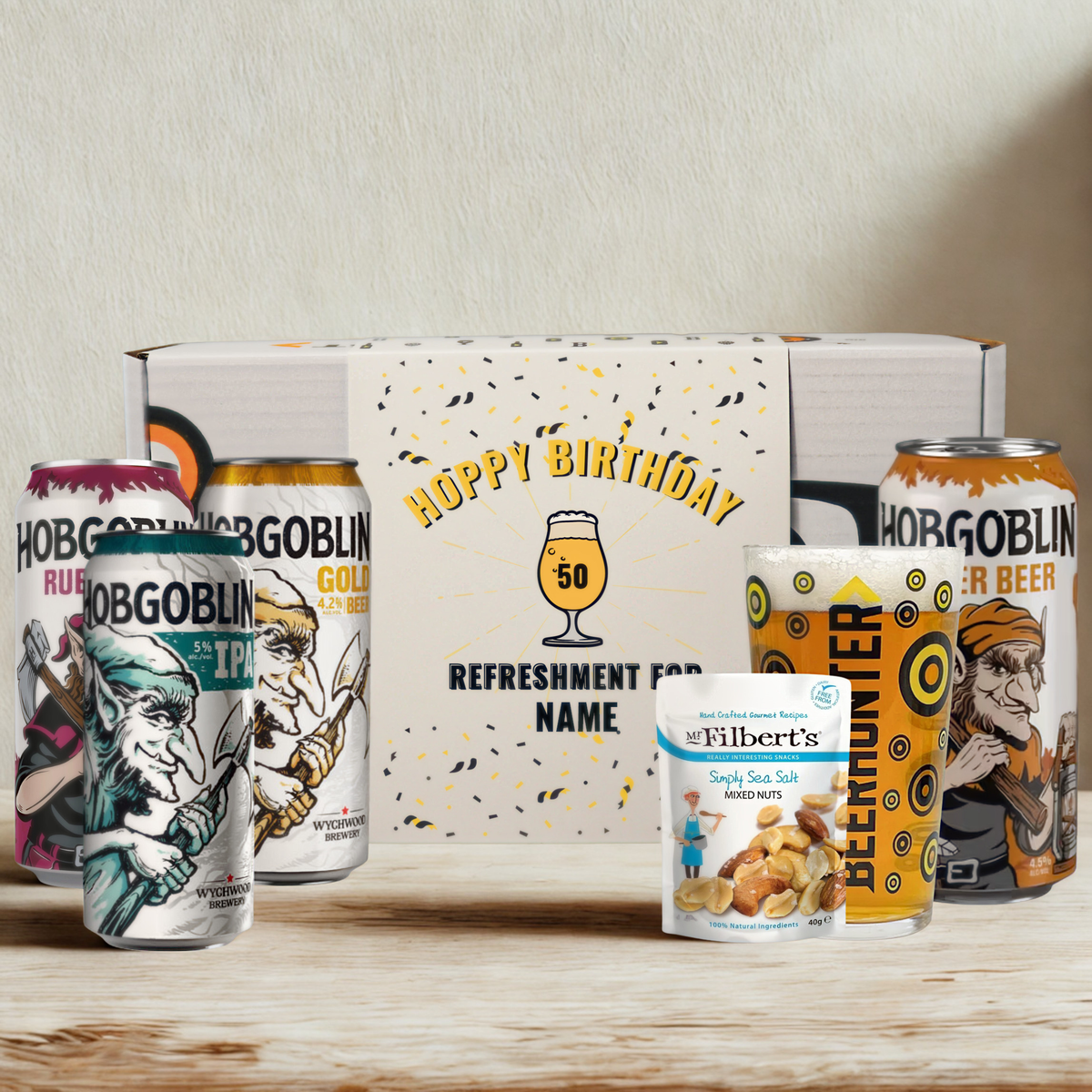 Personalised British Ale Birthday Craft Beer Gift Set - (4 x 330ml)