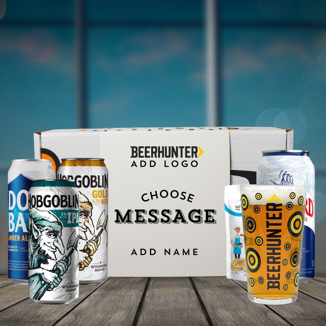 Personalised British Ale Corporate Beer Gift Set - (4 x 330ml) - BEERHUNTER