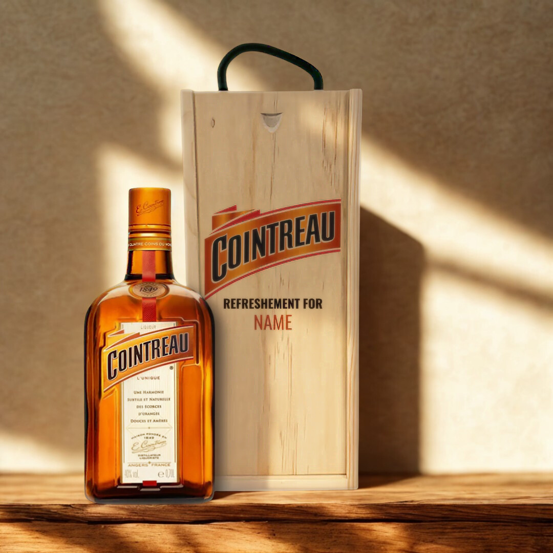 Personalised Cointreau Orange Liqueur Triple Sec Gift Set - 70cl (40% ABV)