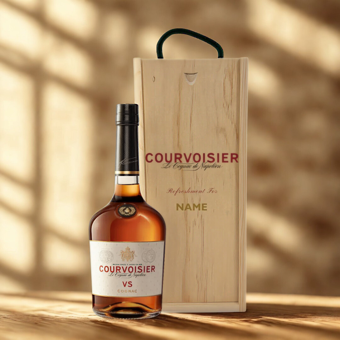 Personalised Courvoisier VS Cognac Gift Set - 70cl