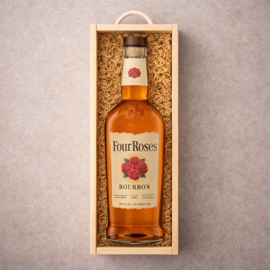 Personalised Four Roses Whiskey Gift Set - 70cl (40% ABV)