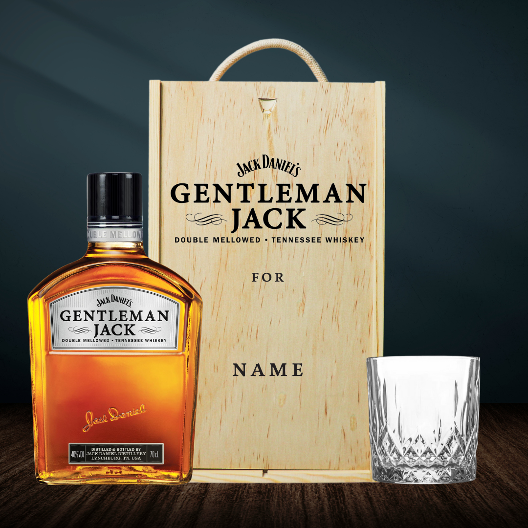 Gentleman Jack Personalised Whisky Bottle With Photo Personalised