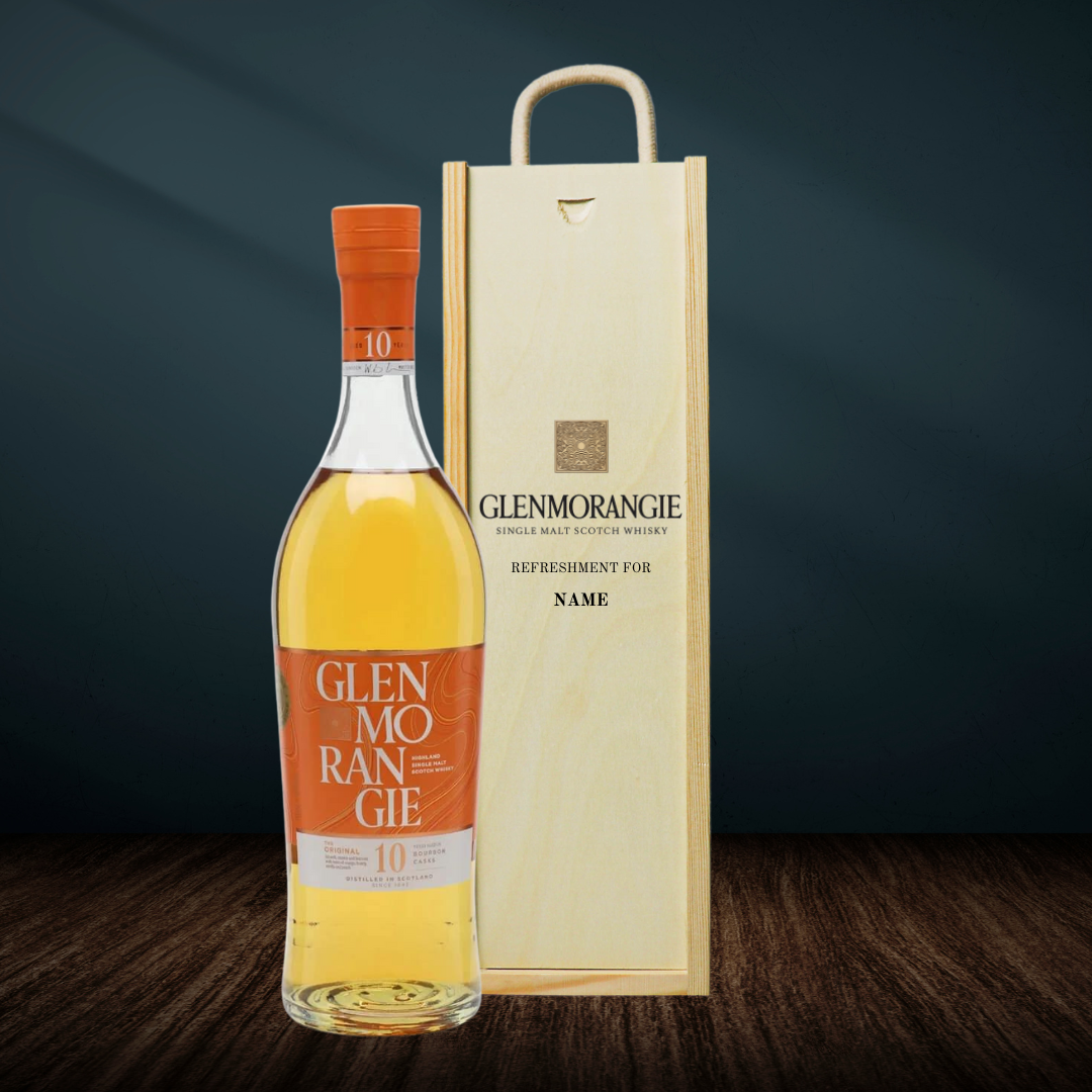 Personalised Glenmorangie Single Scotch Whiskey Gift Set - 40% ABV (70cl) - BEERHUNTER