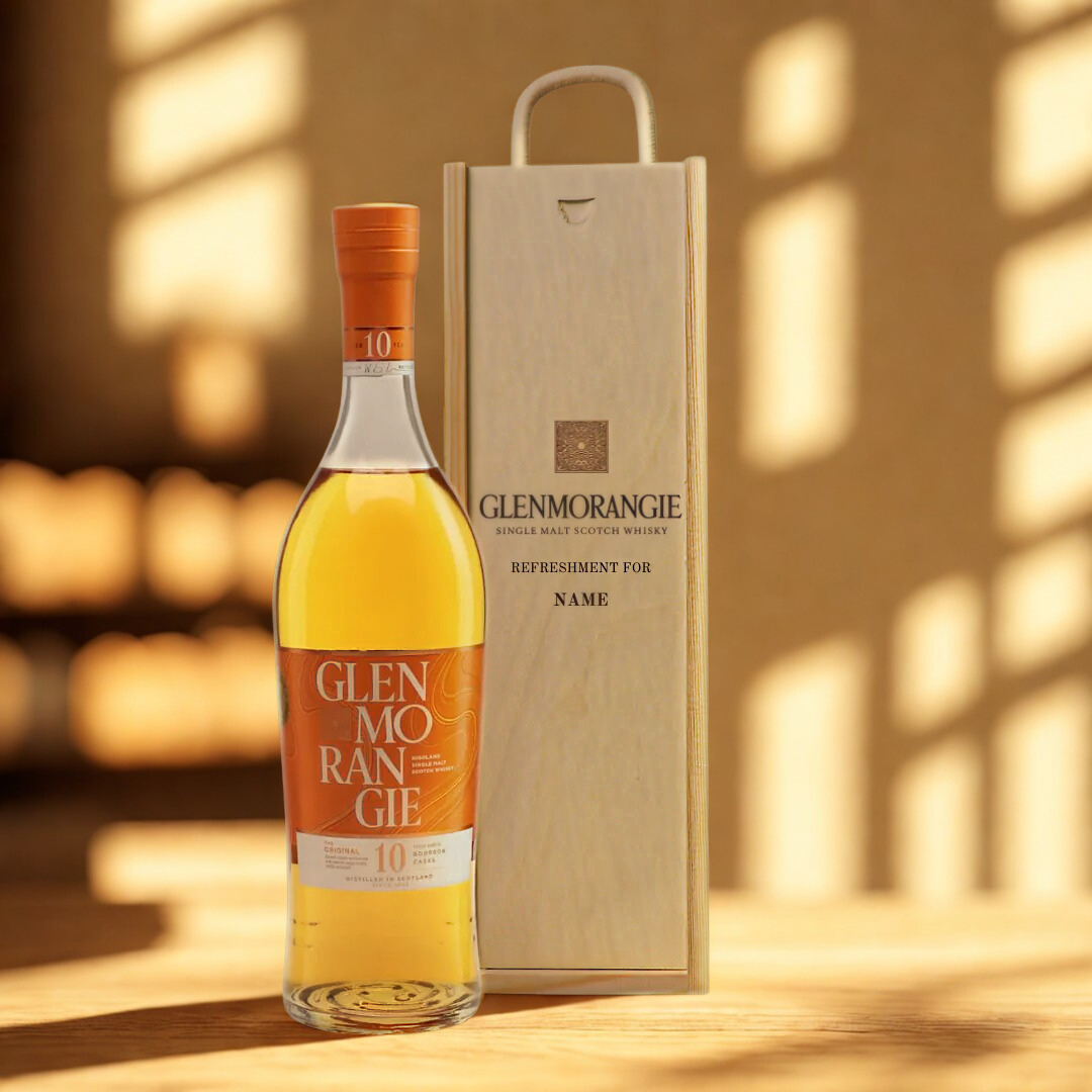 Personalised Glenmorangie Single Scotch Whiskey Gift Set - 40% ABV (70cl)