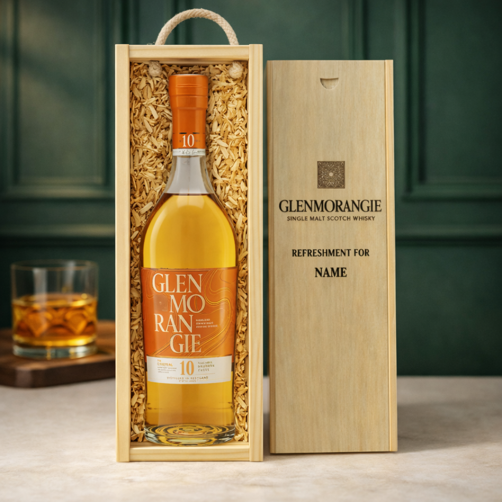 Personalised Glenmorangie Single Scotch Whiskey Gift Set - 40% ABV (70cl)