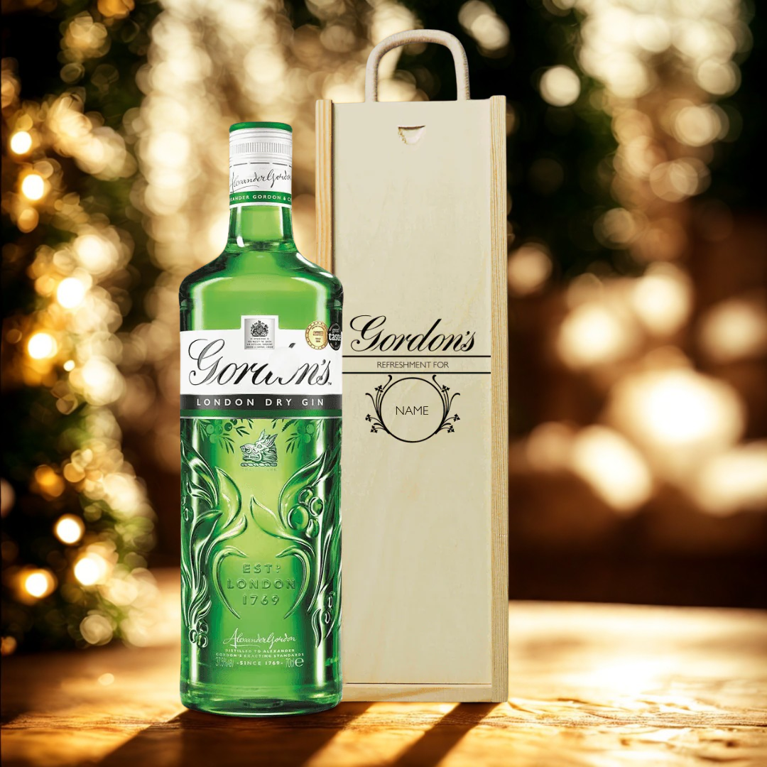 Personalised Gordons London Dry Gin Gift Set (70cl)