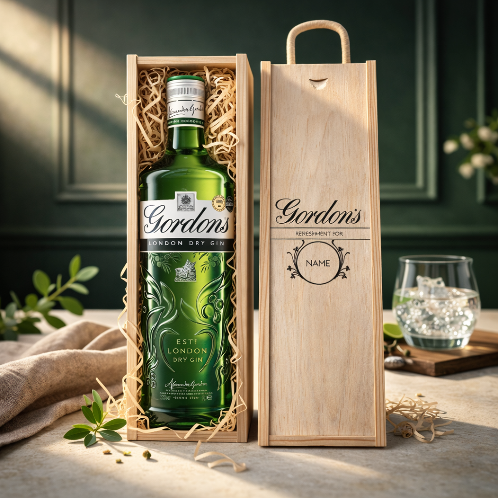 Personalised Gordons London Dry Gin Gift Set (70cl)