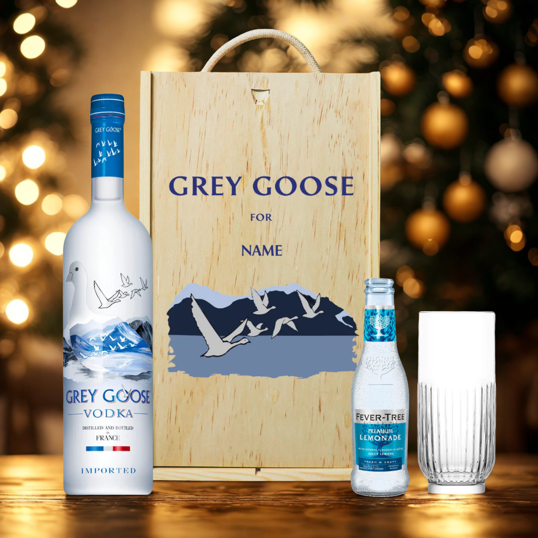 Buy Personalised Grey Goose Vodka Gift – 70cl Bottle, Glass