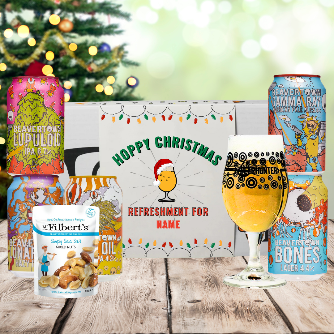 Personalised Beavertown Christmas Craft Beer Gift Set - IPA, Pale Ale &amp;; Lager (5 x 330ml)