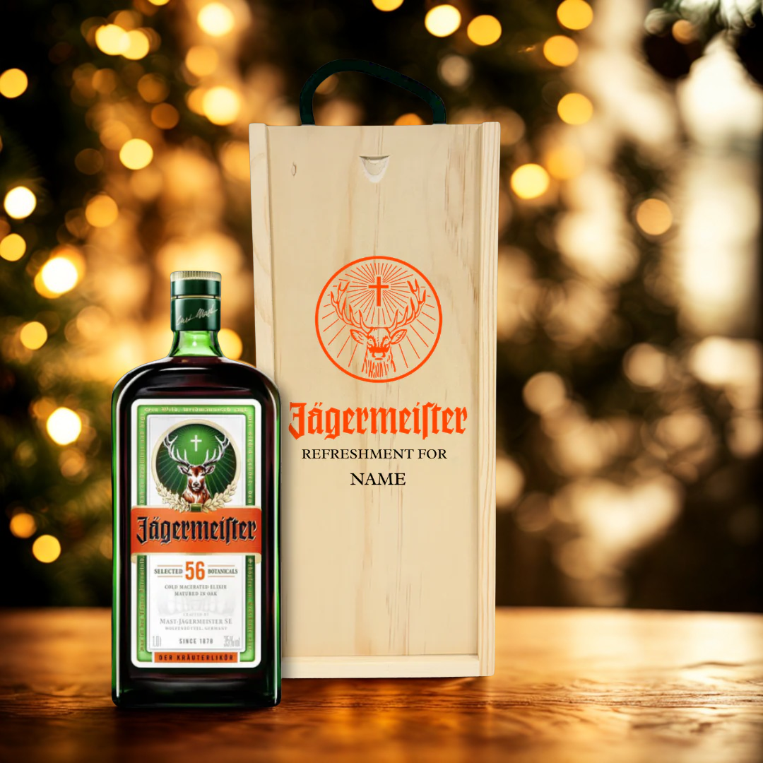 Personalised Jägermeister Liqueur Gift Set - 70cl (35% ABV)