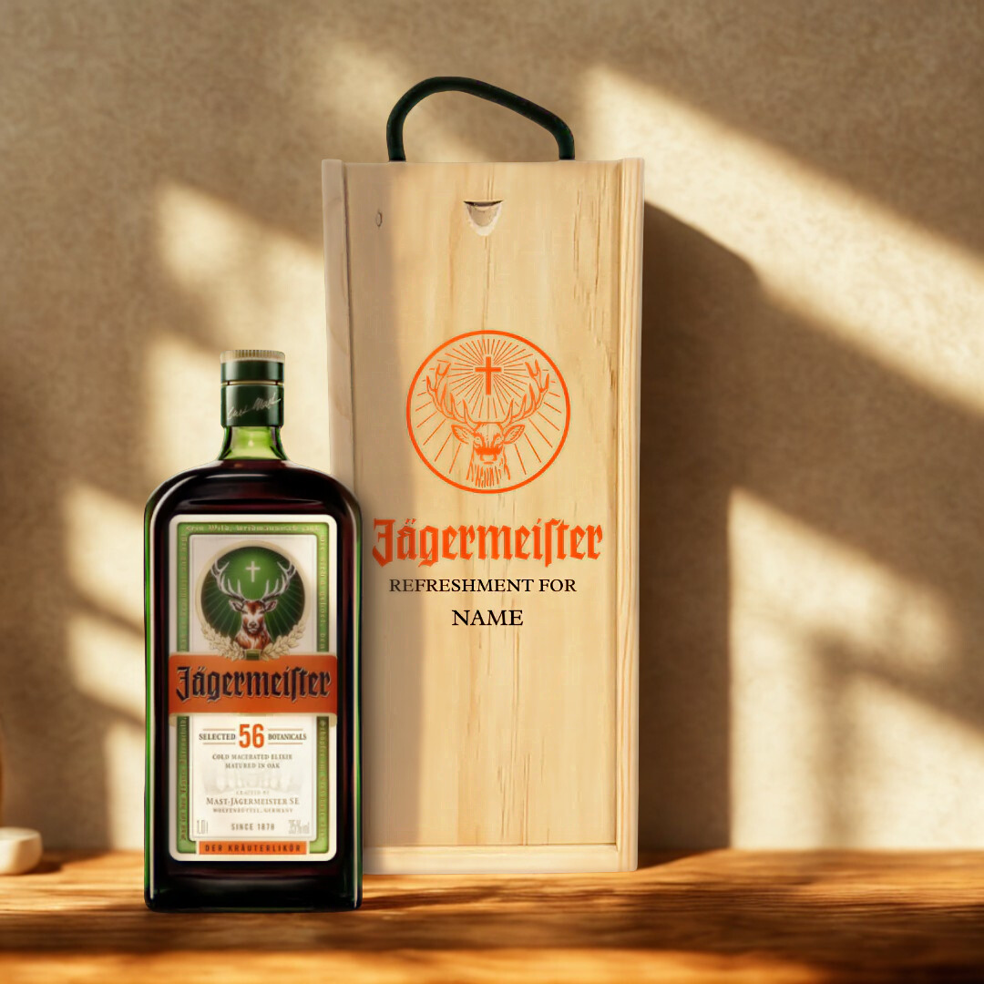 Personalised Jägermeister Liqueur Gift Set - 70cl (35% ABV)