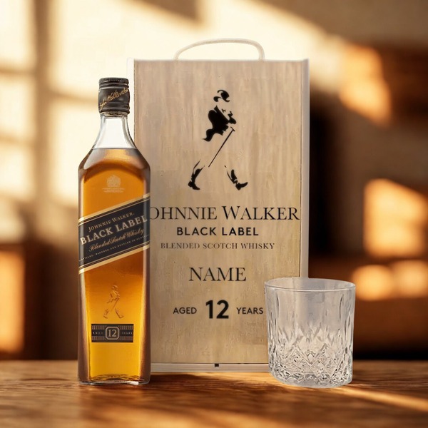 Personalised Johnnie Walker Black Label 12 Year Old Scotch Whisky