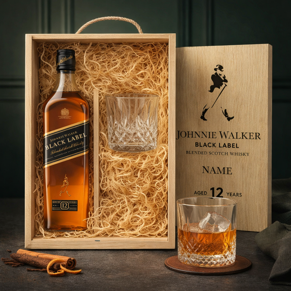 Personalised Johnnie Walker Black Label 12 Year Old Scotch Whisky