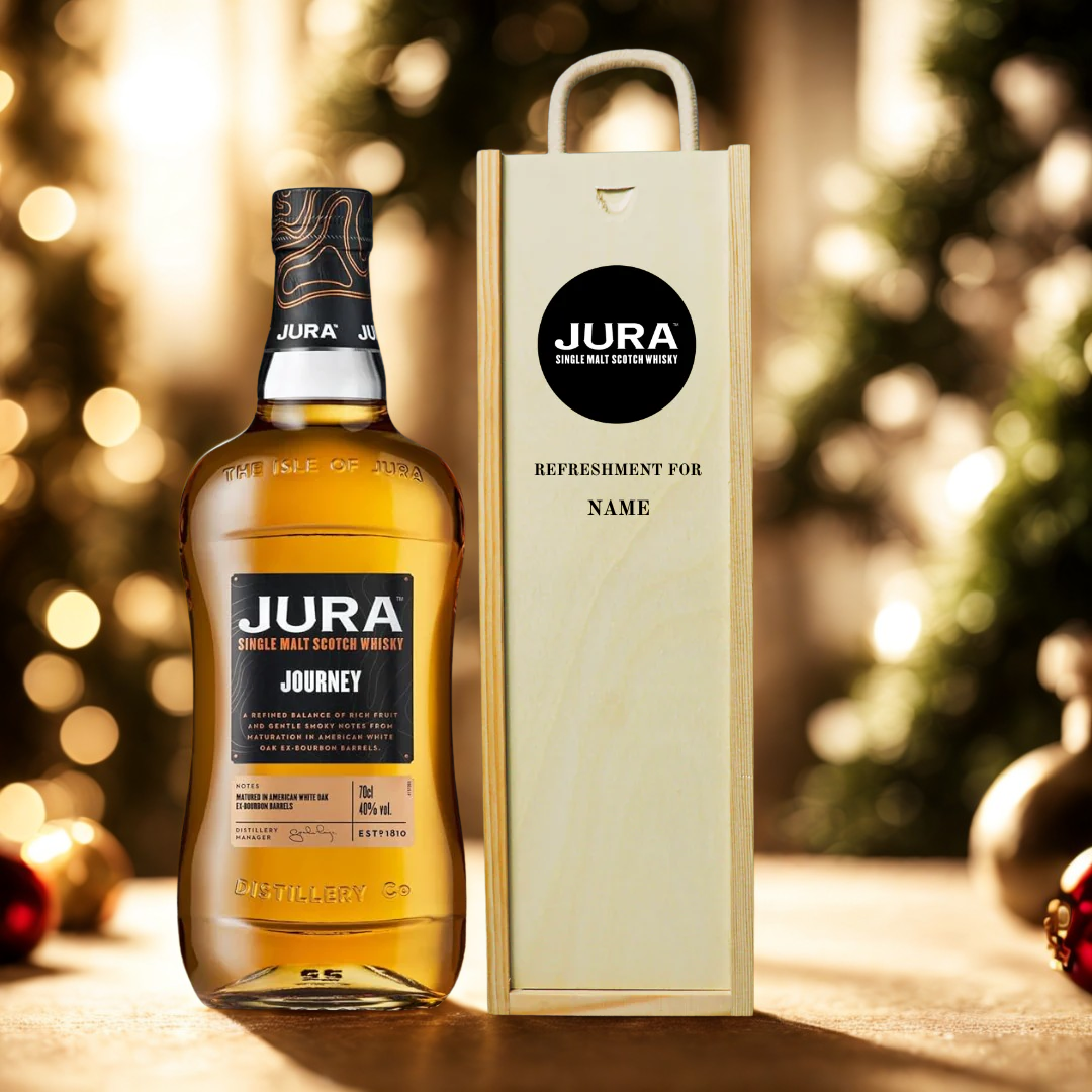 Personalised Jura Single Malt Scotch Whisky Gift Set - 40% ABV (70cl)