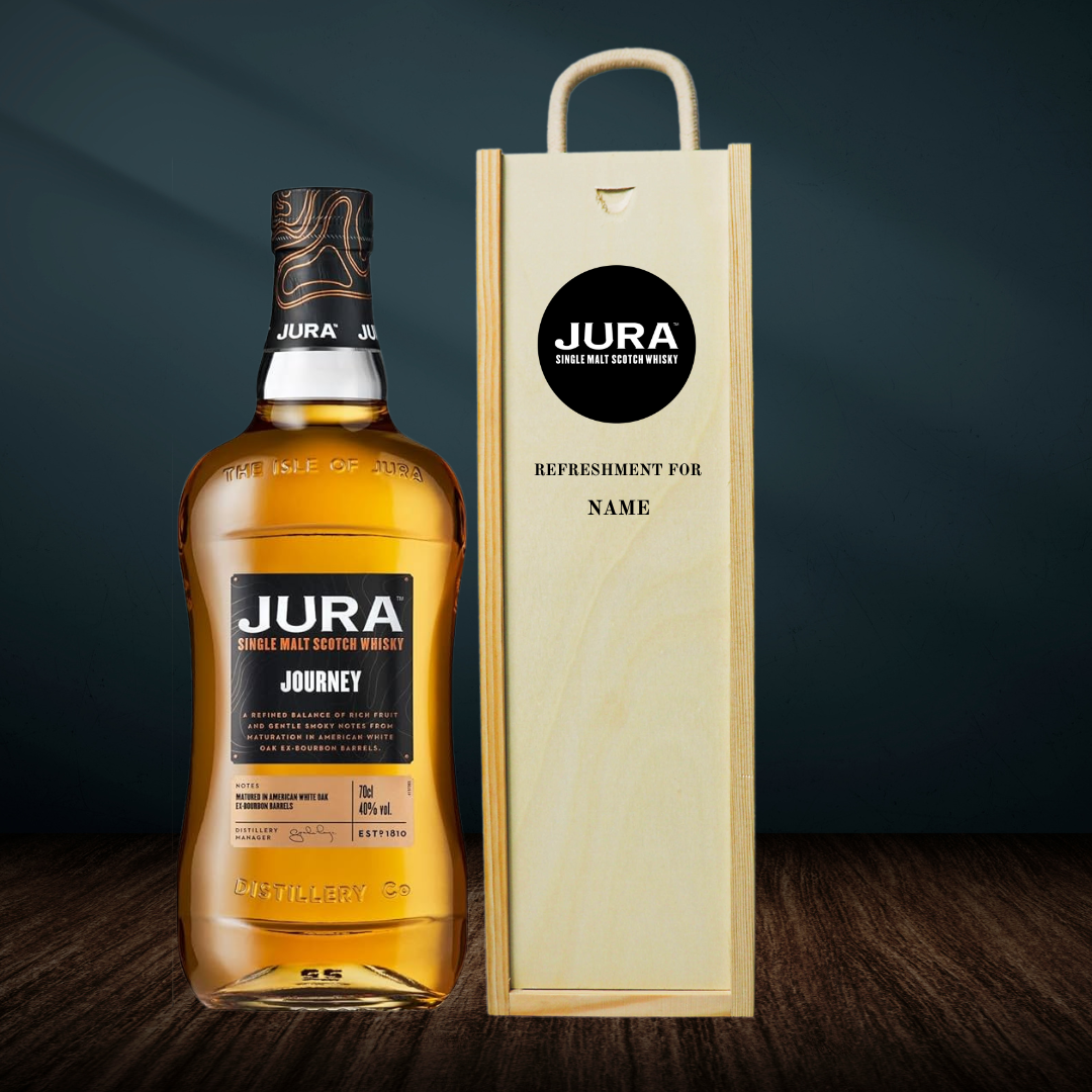 Personalised Jura Single Malt Scotch Whisky Gift Set - 40% ABV (70cl) - BEERHUNTER