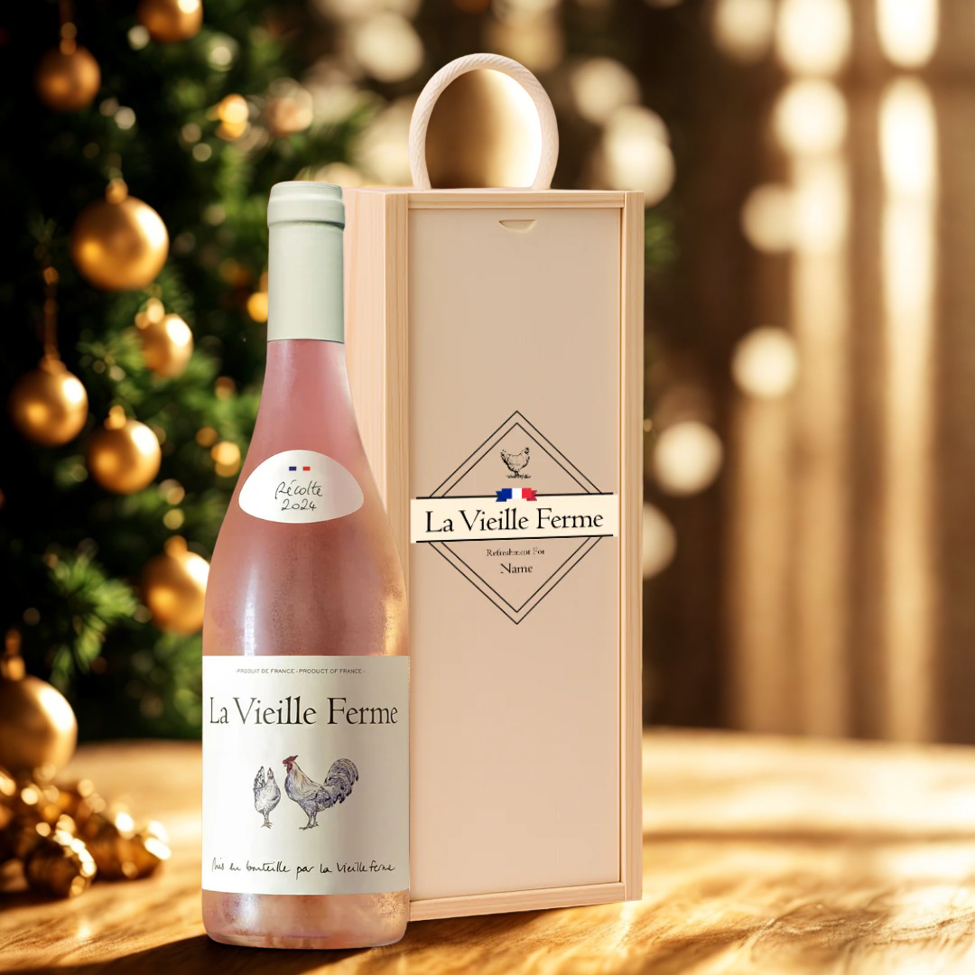 Personalised La Vieille Ferme Rose Wine Gift Set (75cl)