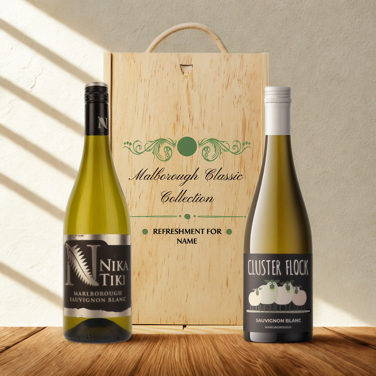 Personalised Marlborough Classic Wine Collection Gift Set – 12.5% ABV (2x75 Bottles)