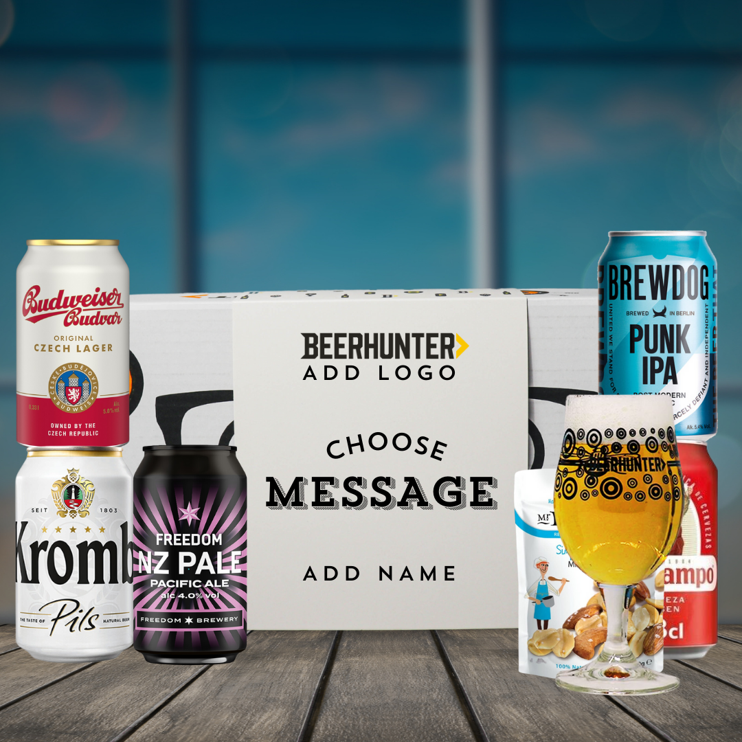Personalised Premium Corporate Beer Gift Set - IPA, Pale Ale & Lager (5 x 330ml) - BEERHUNTER