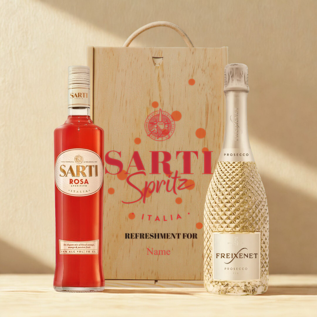 Personalised Sarti with Freixenet Prosecco Sarti Spritz Gift Set (2x70cl) 14% ABV