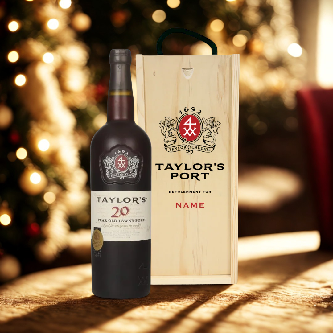 Personalised Taylor's 20 Year Old Tawny Port Gift Set - 70cl