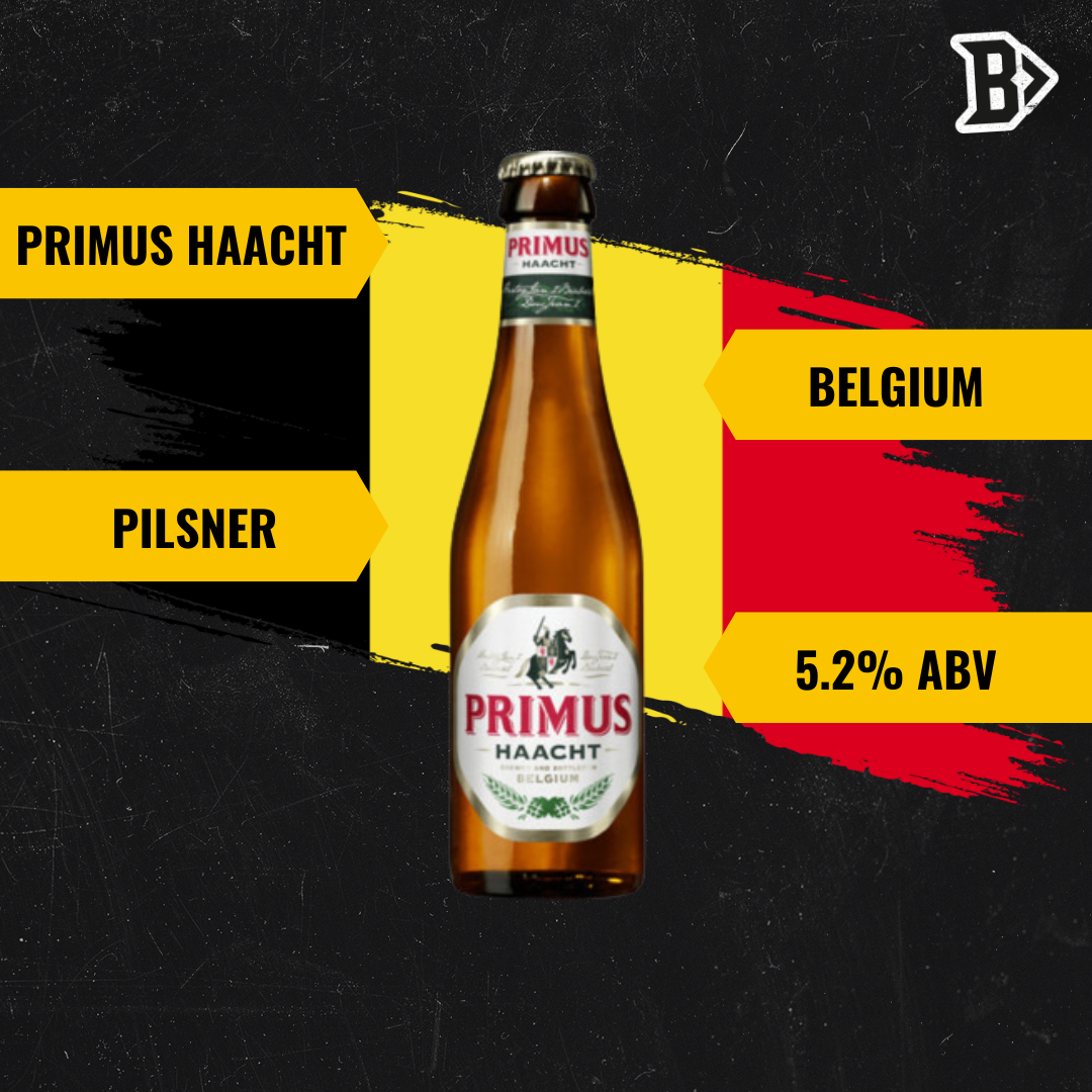 Primus Haacht Belgian Pilsner 330ml Bottles - 5.2% ABV (12 Pack)