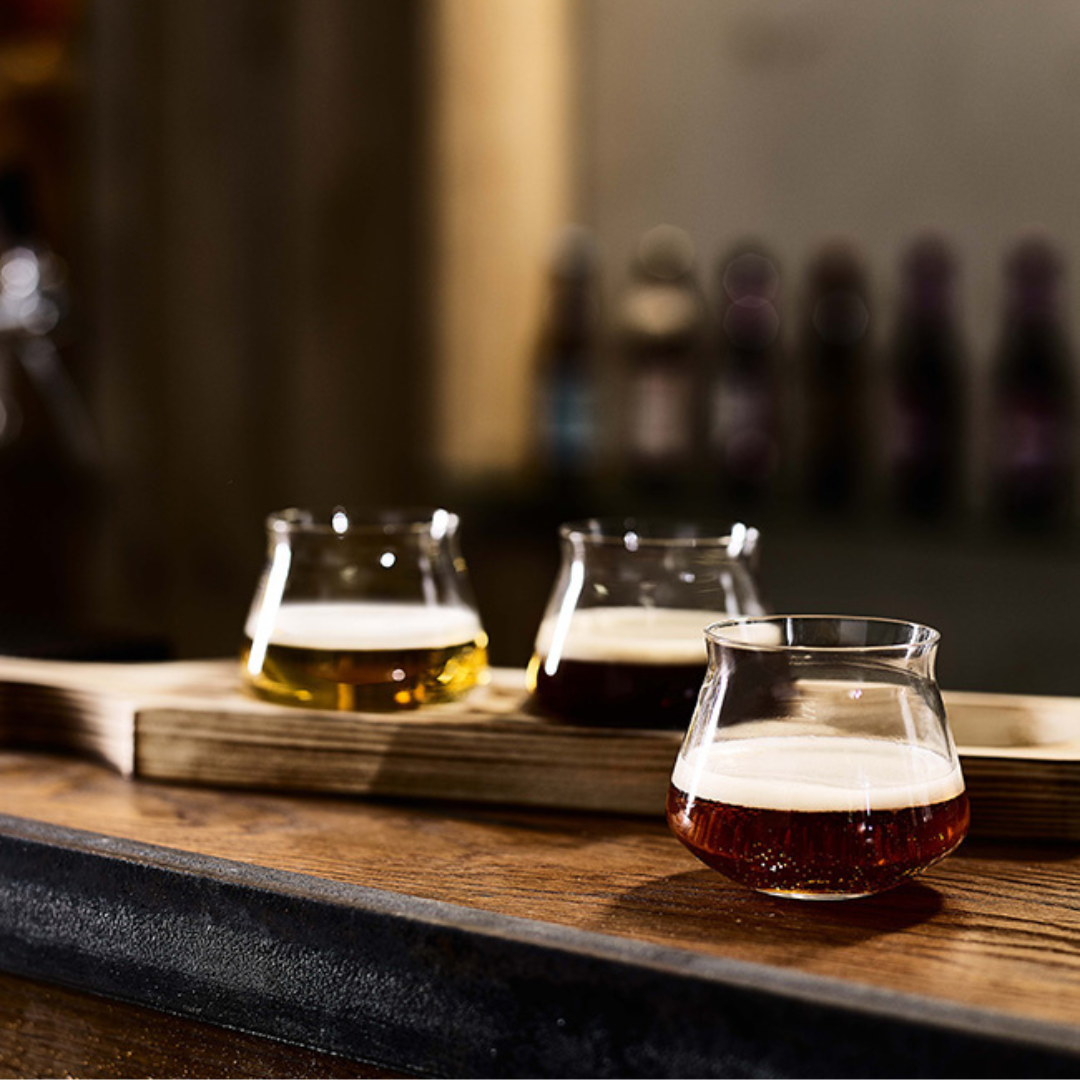 Rastal Teku Taster Glasses with Wooden Serving Paddle Gift Set - BEERHUNTER