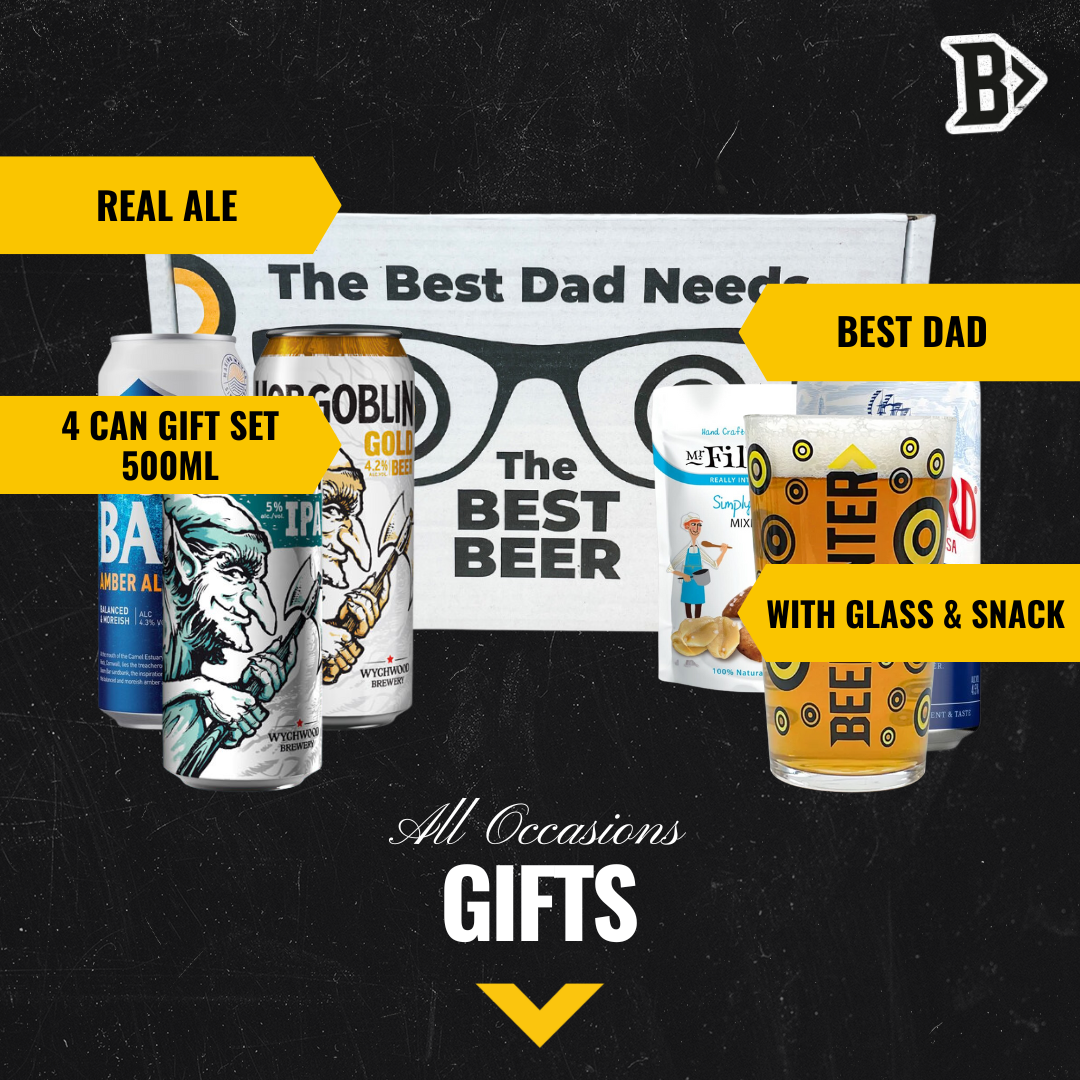 Real Ale 'Best Dad' Gift Set - Doom Bar, Hobgoblin, Shipyard - BEERHUNTER