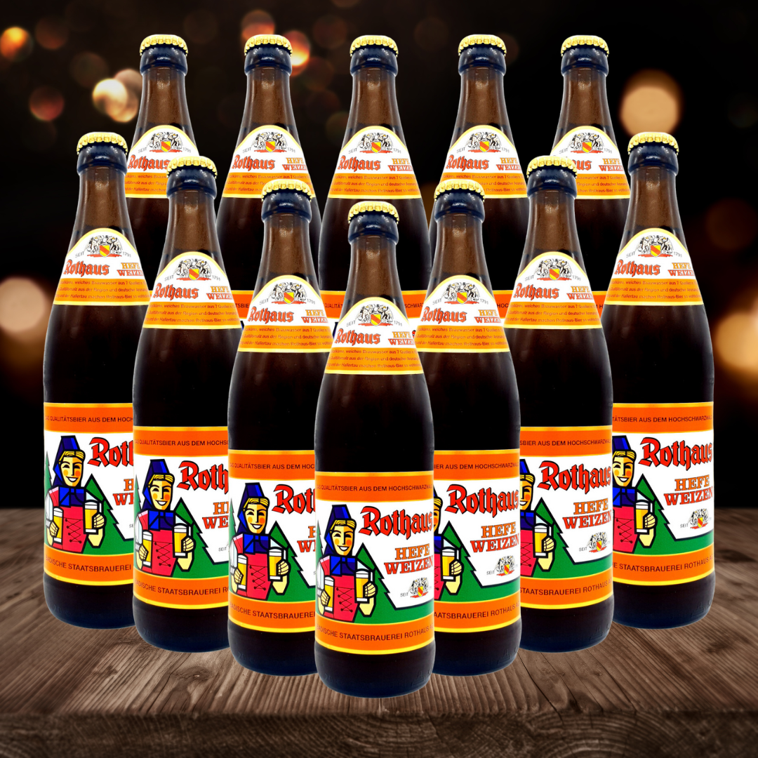 Rothaus Hefe-Weizen German Wheat Beer 500ml Bottles – 5.4% ABV (12 Pack) - BEERHUNTER