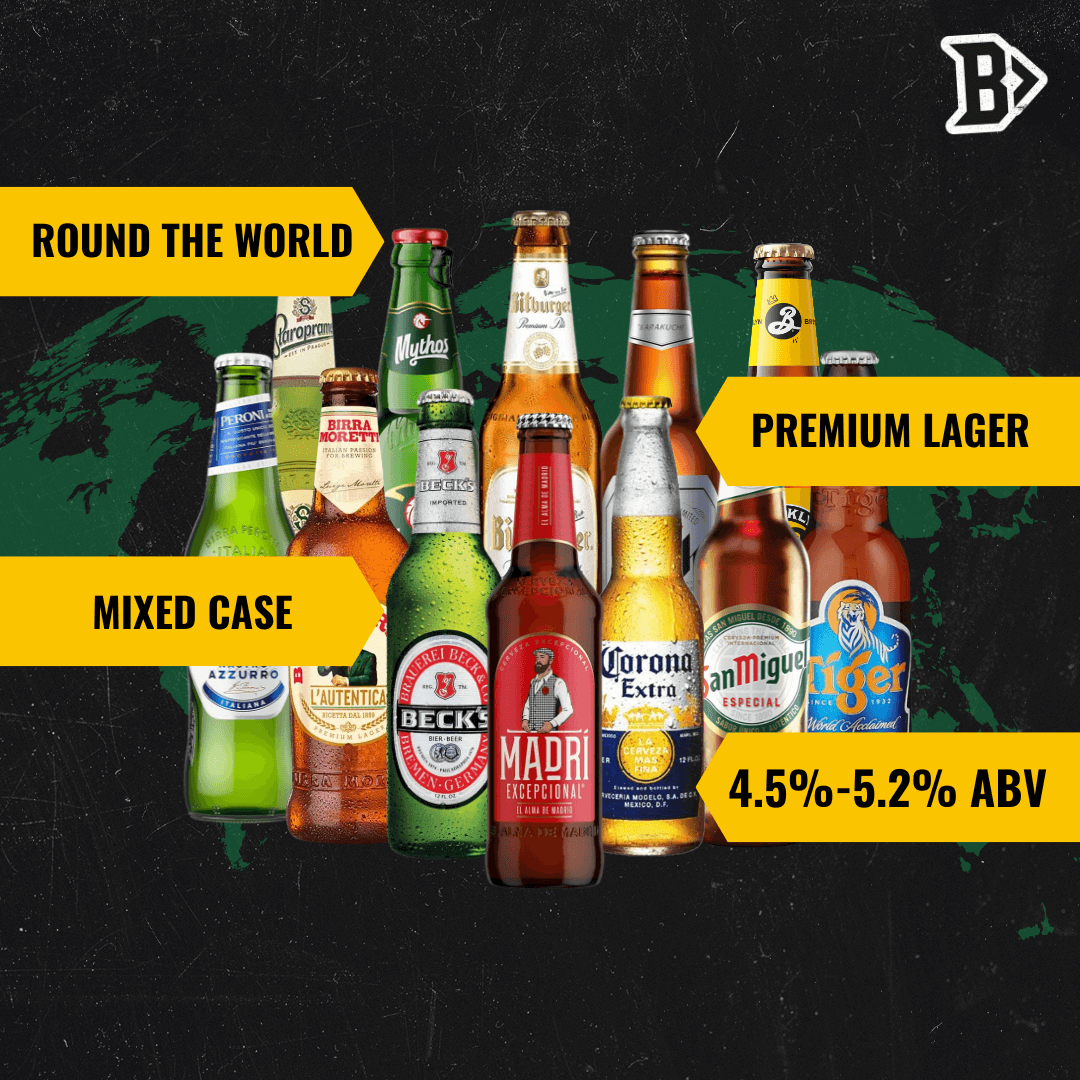 Round the World Premium Lager Mixed Case (12 Pack) - BEERHUNTER