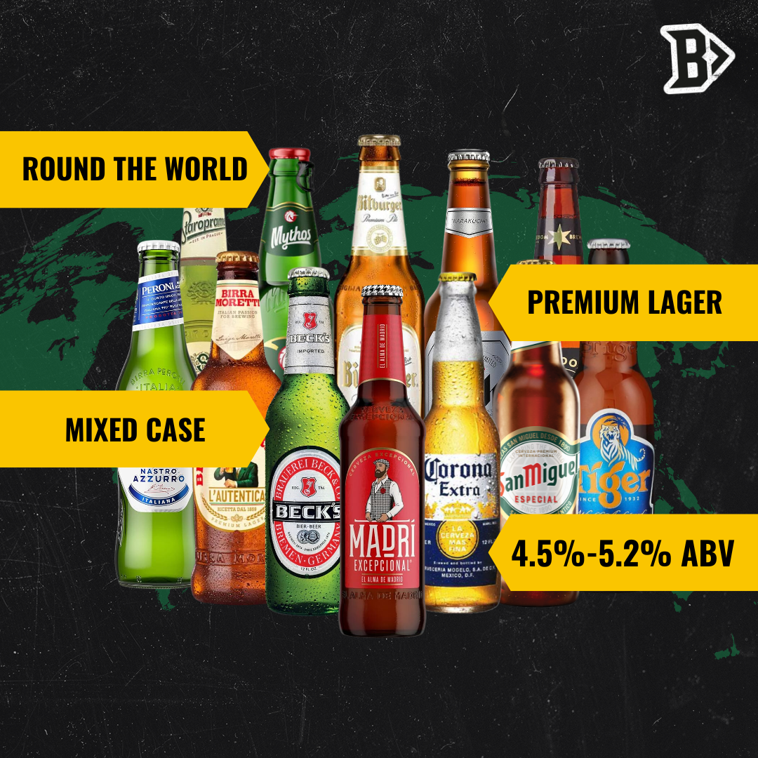 Round the World Premium Lager Mixed Case (12 Pack) - BEERHUNTER