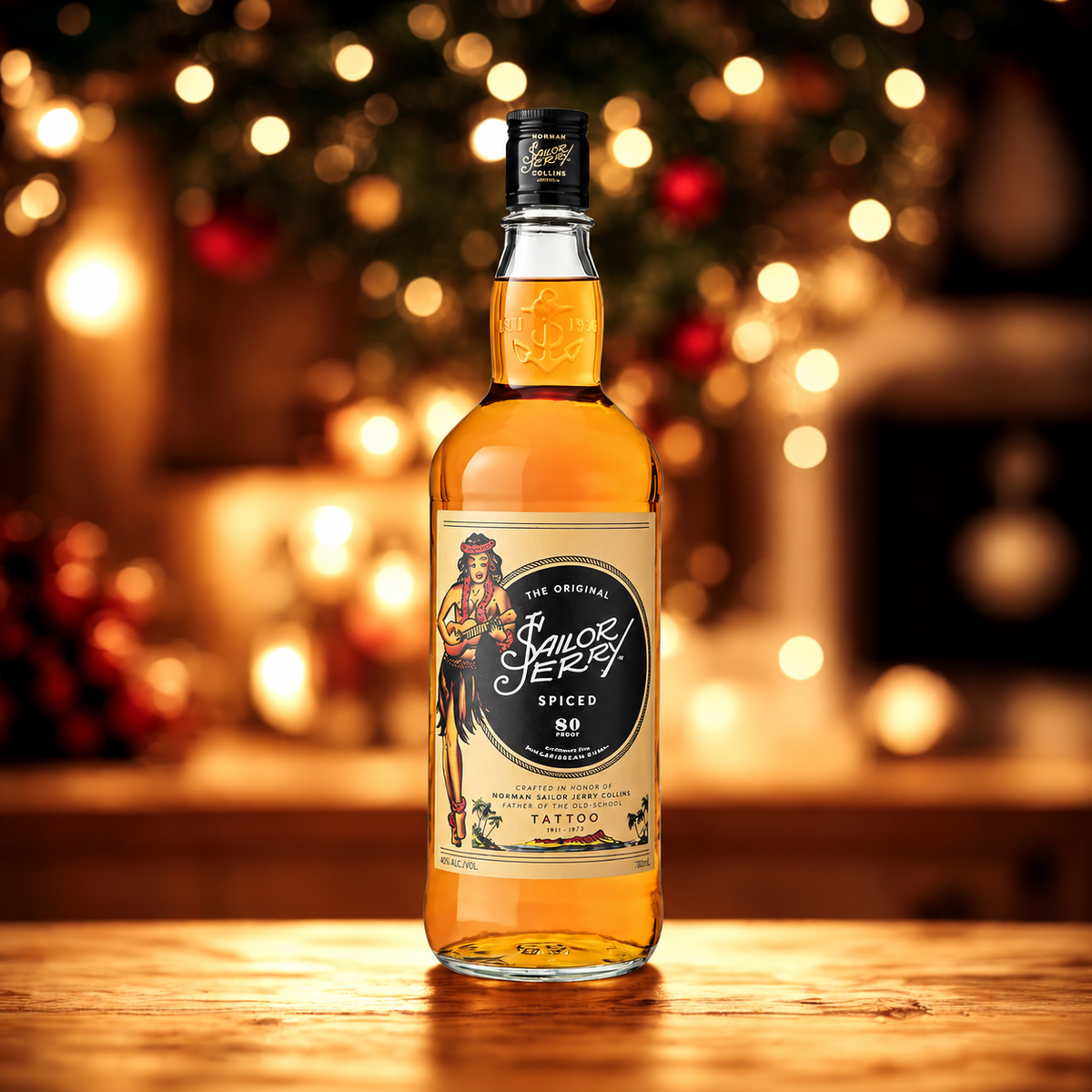 Merry Christmas Sailor Jerry Rum Gift Set - 40% ABV