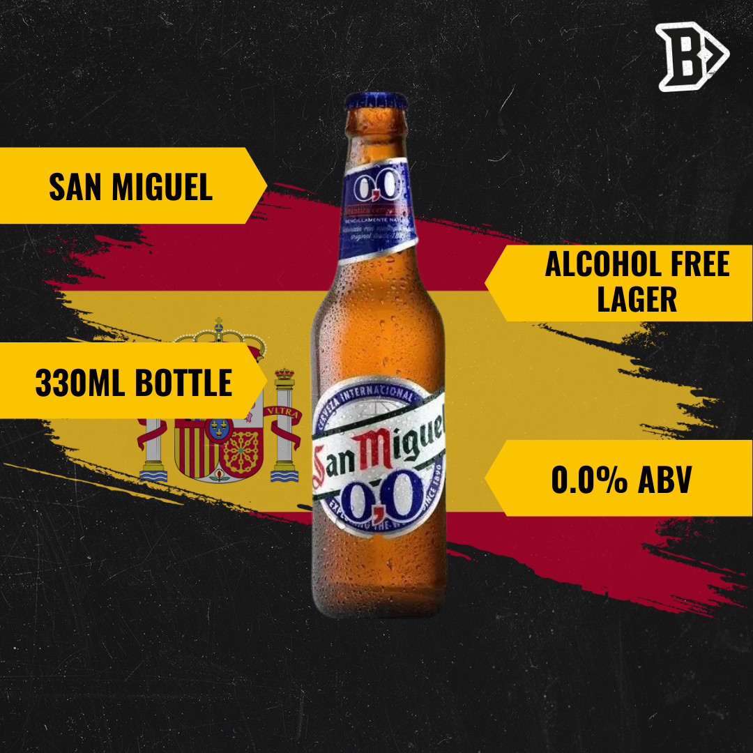 San Miguel Alcohol Free Lager 330ml Bottles (12 Pack) - 0.0% ABV - BEERHUNTER