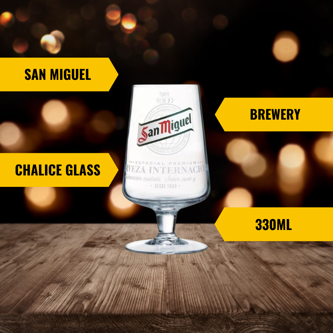 San Miguel Official Branded Pint Glass - BEERHUNTER