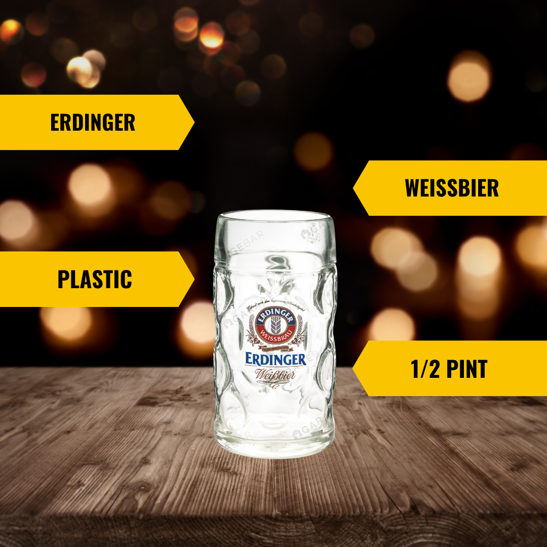 Erdinger Plastic Half Pint Stein