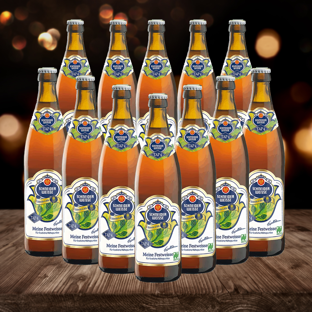 Schneider Weisse Festweisse Tap 4 German Wheat Beer 500ml Bottles - 6.2% ABV (12 Pack) - BEERHUNTER