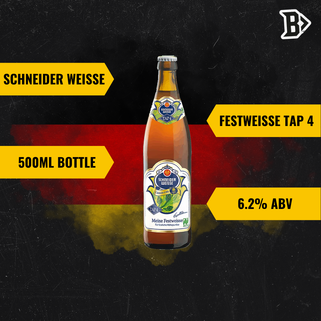 Schneider Weisse Festweisse Tap 4 German Wheat Beer 500ml Bottles - 6.2% ABV (12 Pack) - BEERHUNTER