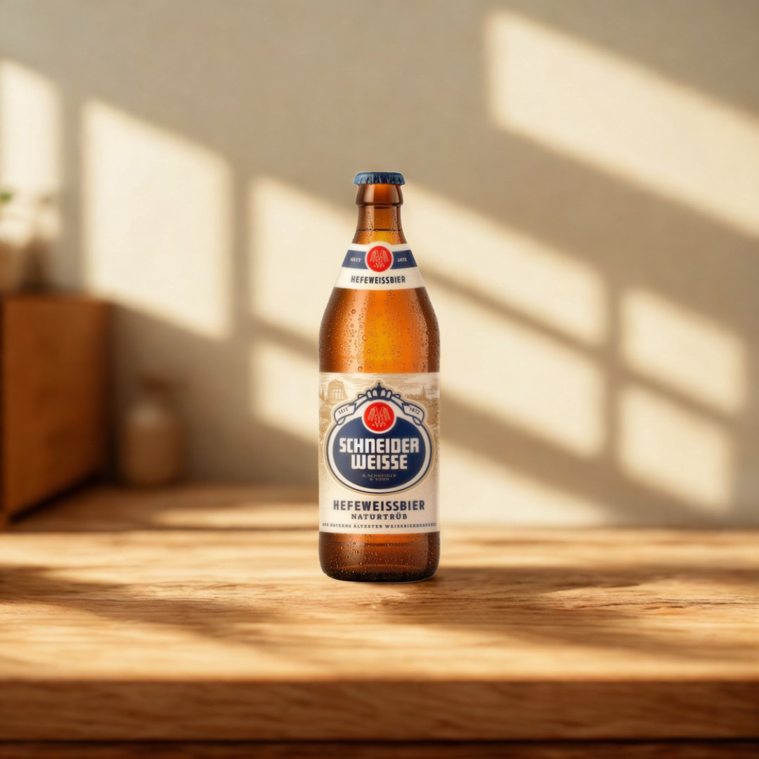 Schneider Weisse Tap 1 Hefeweissbier Naturtrüb German Wheat Beer 500ml Bottles – 4.9% ABV (12 Pack)