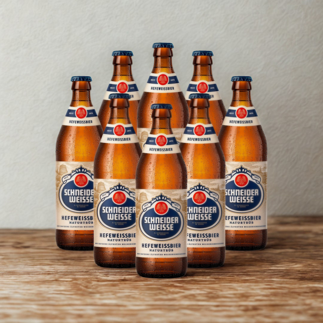 Schneider Weisse Tap 1 Hefeweissbier Naturtrüb German Wheat Beer 500ml Bottles – 4.9% ABV (12 Pack)
