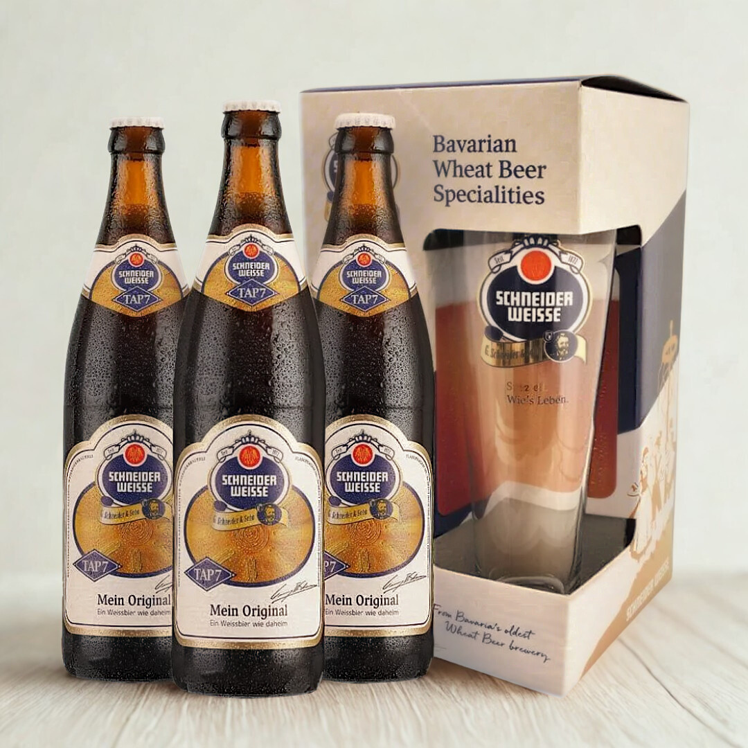 Schneider Weisse Tap 7 Wheat Beer Gift Set with Glass