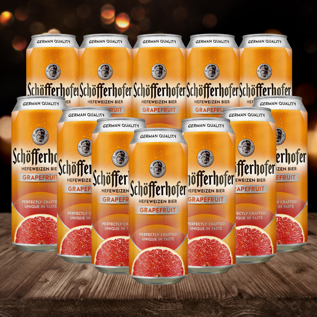 Schöfferhofer Grapefruit German Low Alcohol Beer - 2.5% ABV (12 Pack) - BEERHUNTER